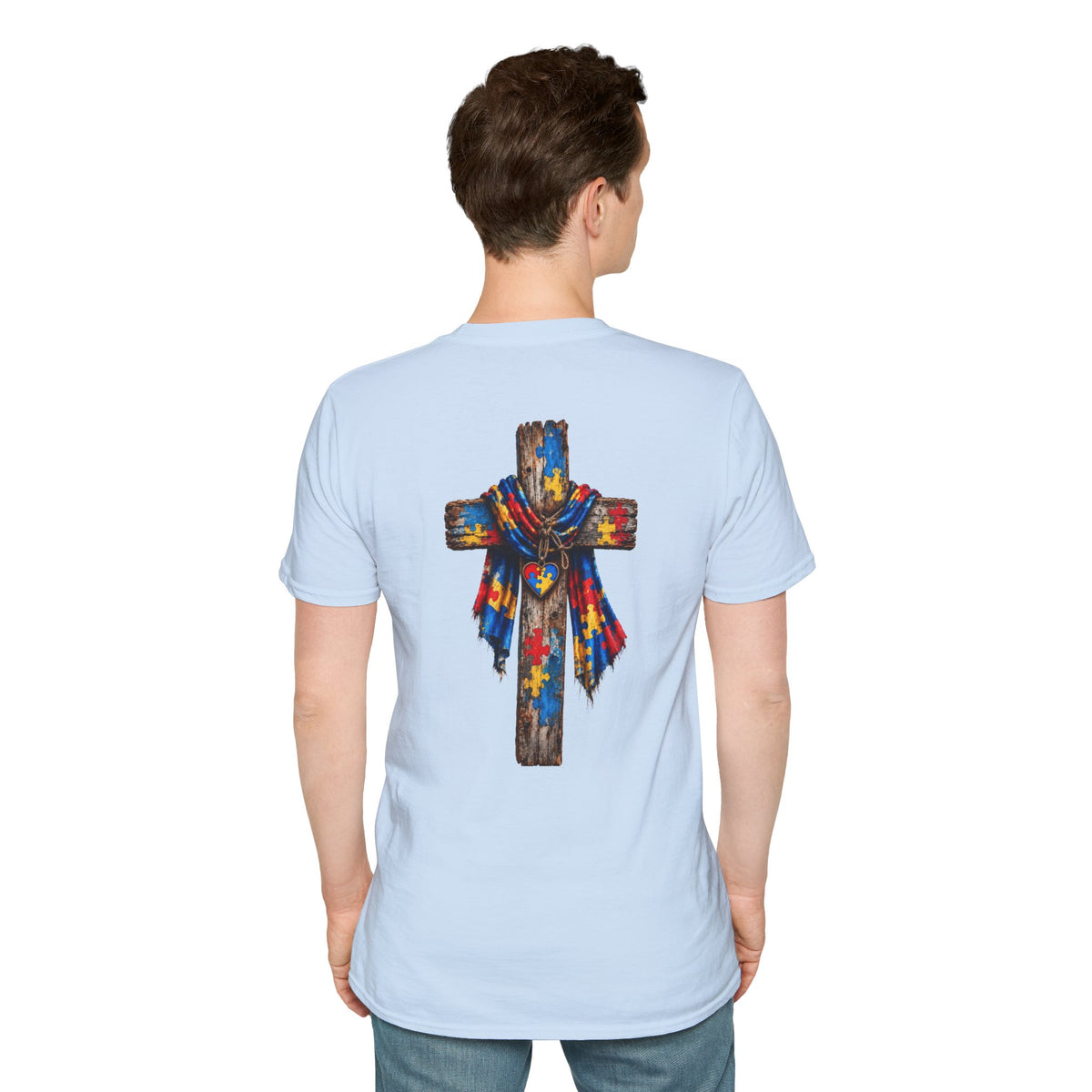 Autism Grandson Cross Tee