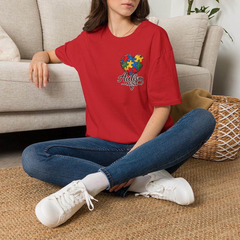 Autism Aunt Cross Tee