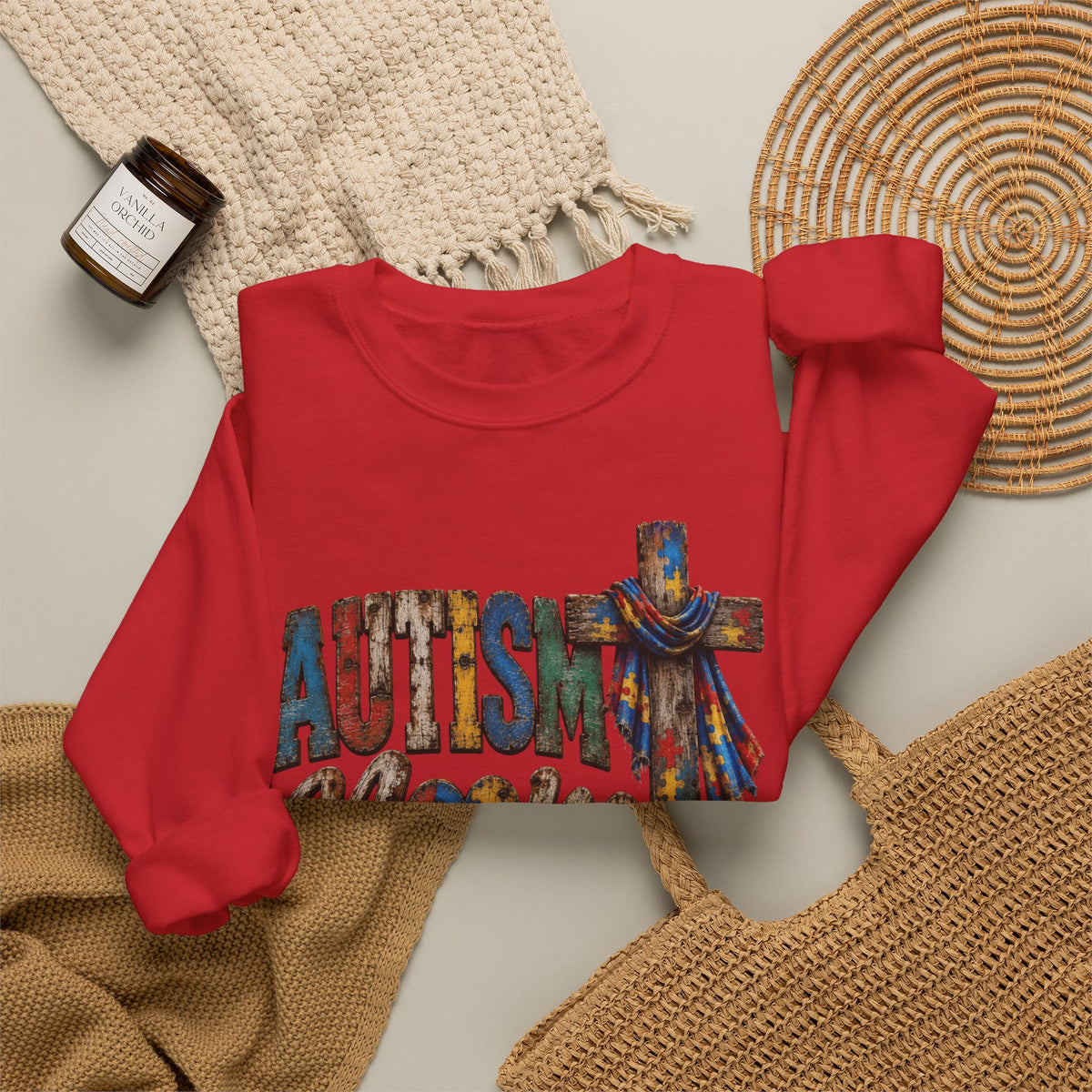 Autism Mom Cross Sweatshirt