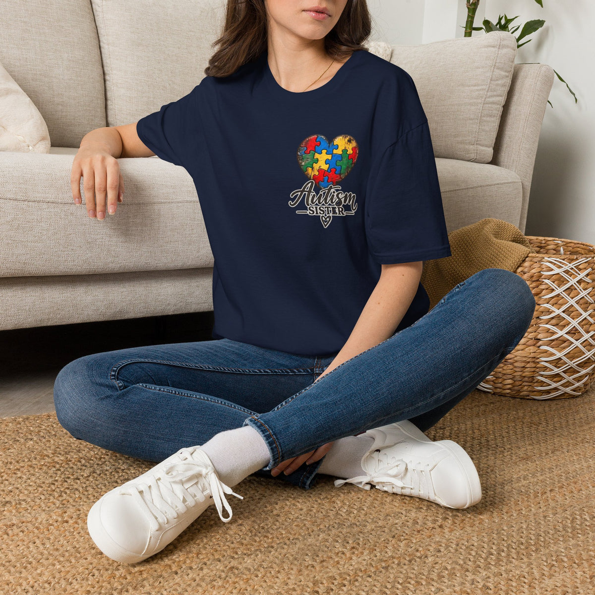 Autism Sister Cross Tee