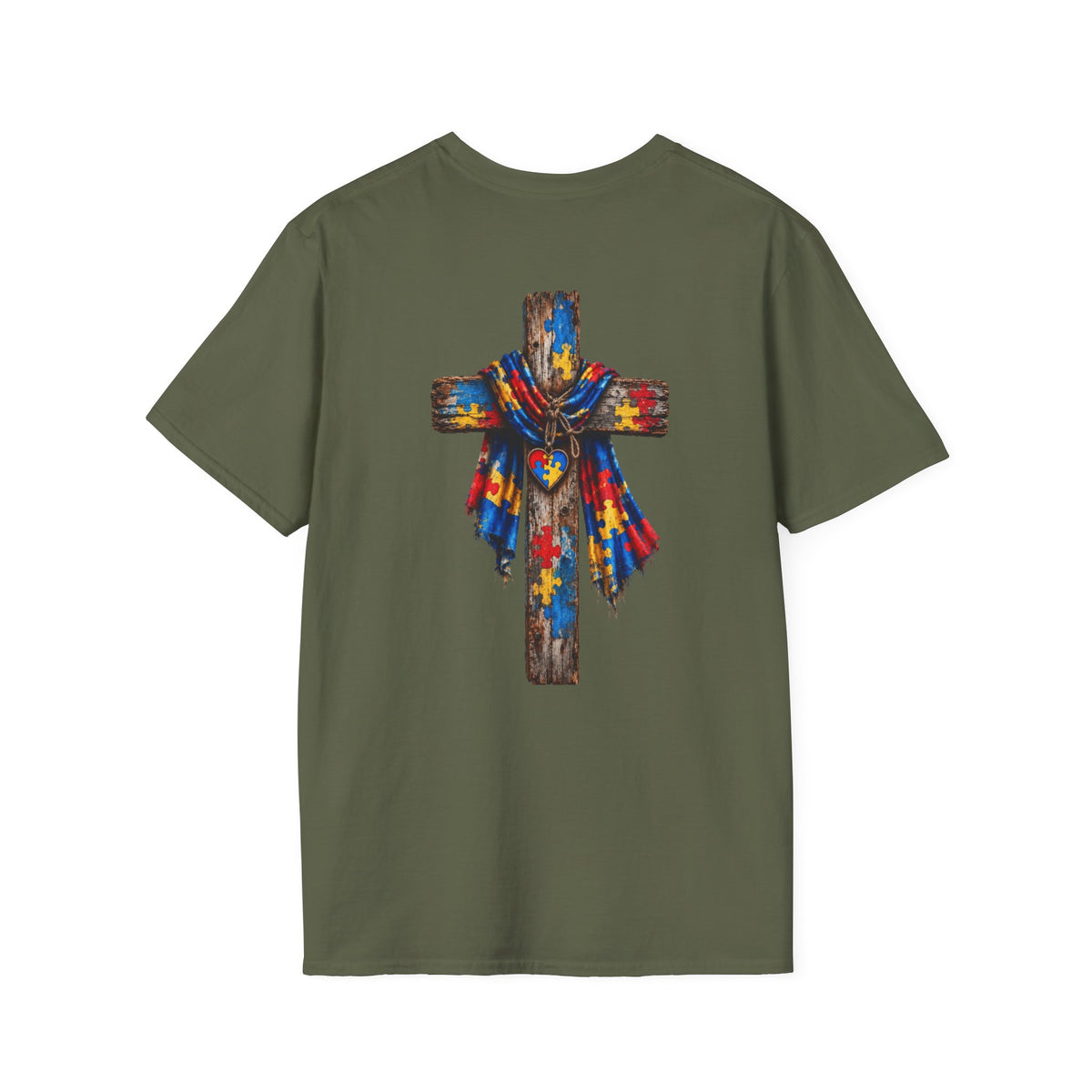 Autism Grandson Cross Tee