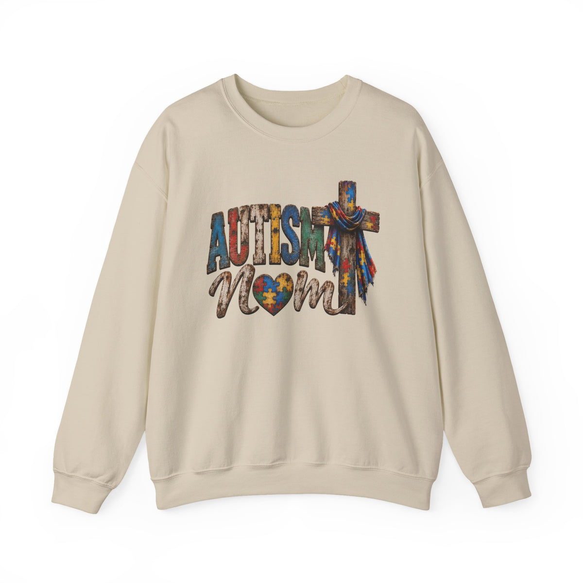 Autism Mom Cross Sweatshirt