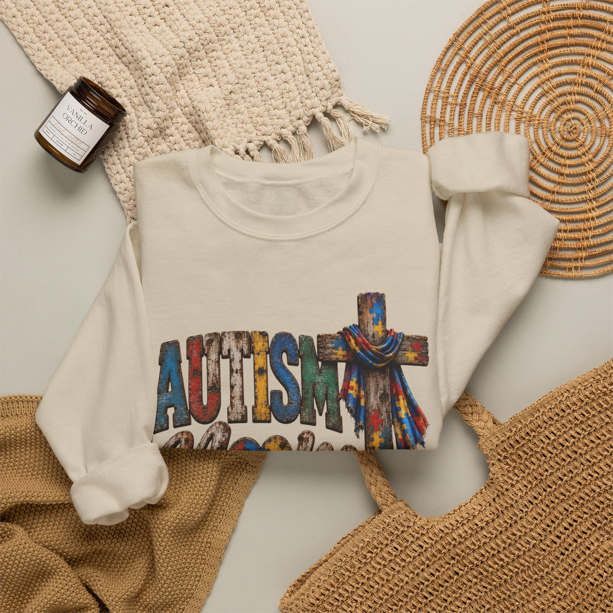 Autism Mom Cross Sweatshirt