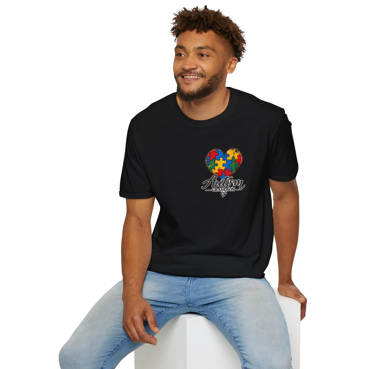 Autism Grandson Cross Tee