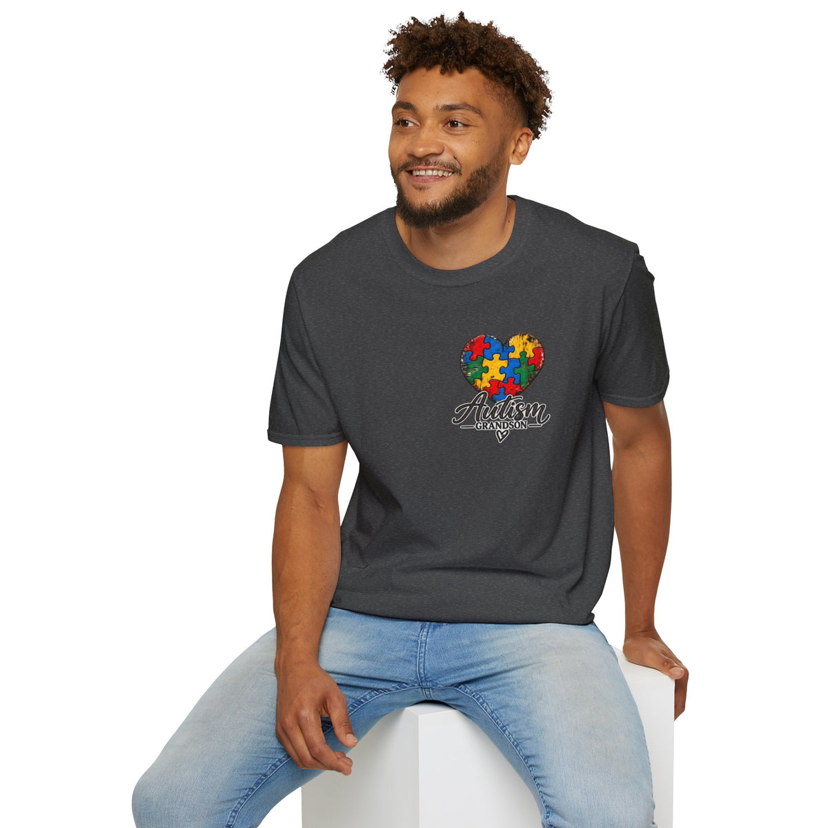 Autism Grandson Cross Tee