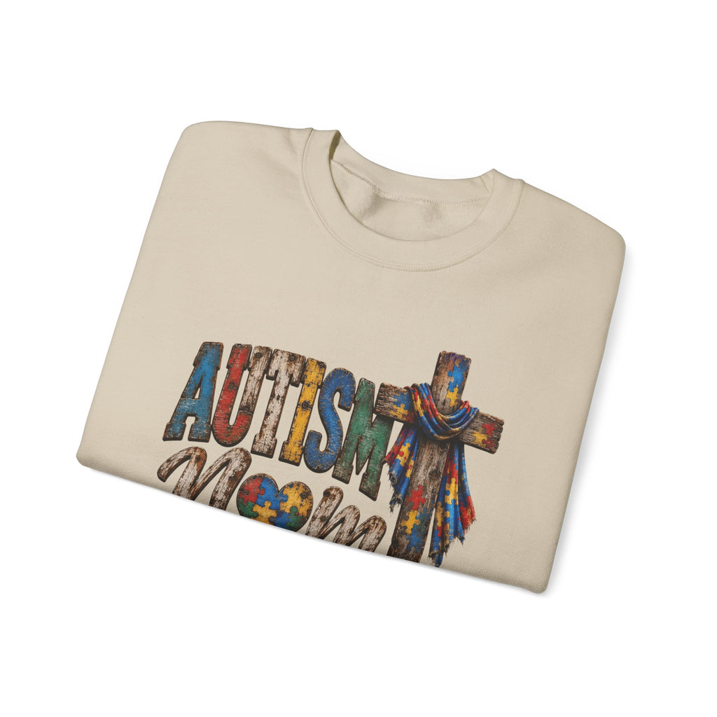 Autism Mom Cross Sweatshirt