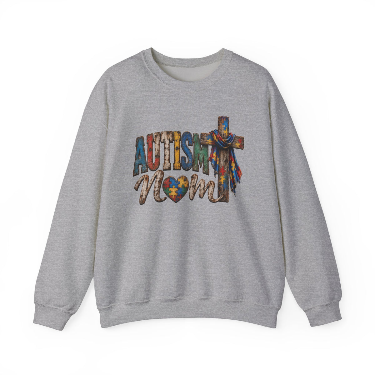 Autism Mom Cross Sweatshirt
