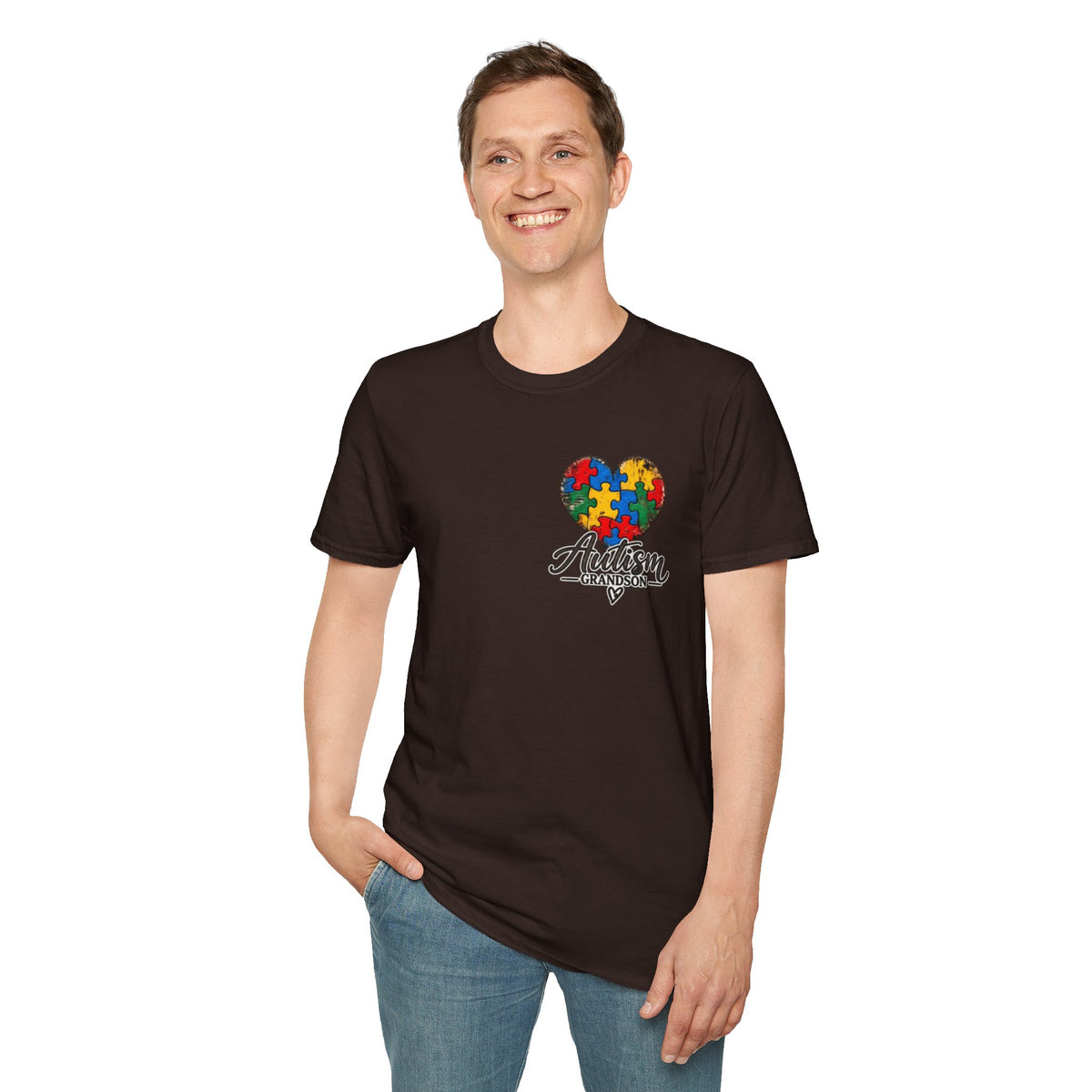 Autism Grandson Cross Tee