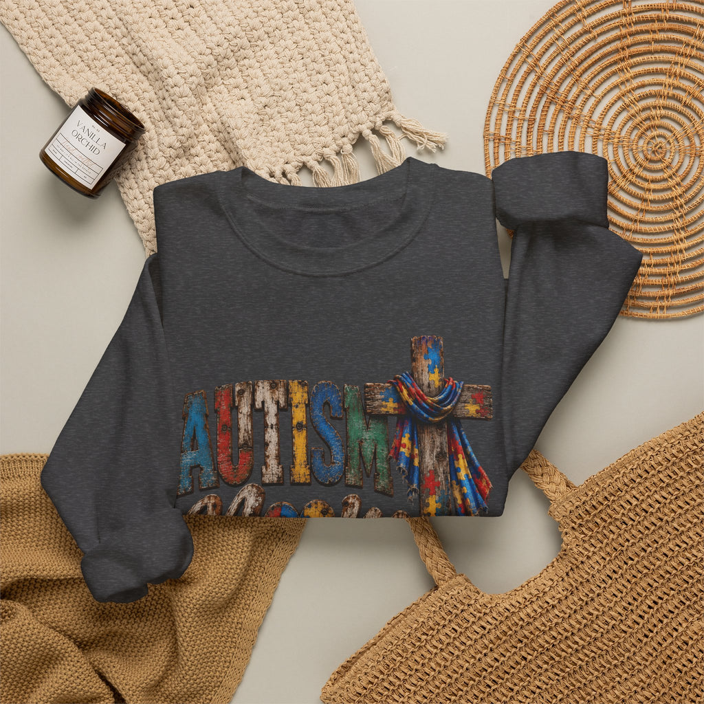 Autism Mom Cross Sweatshirt