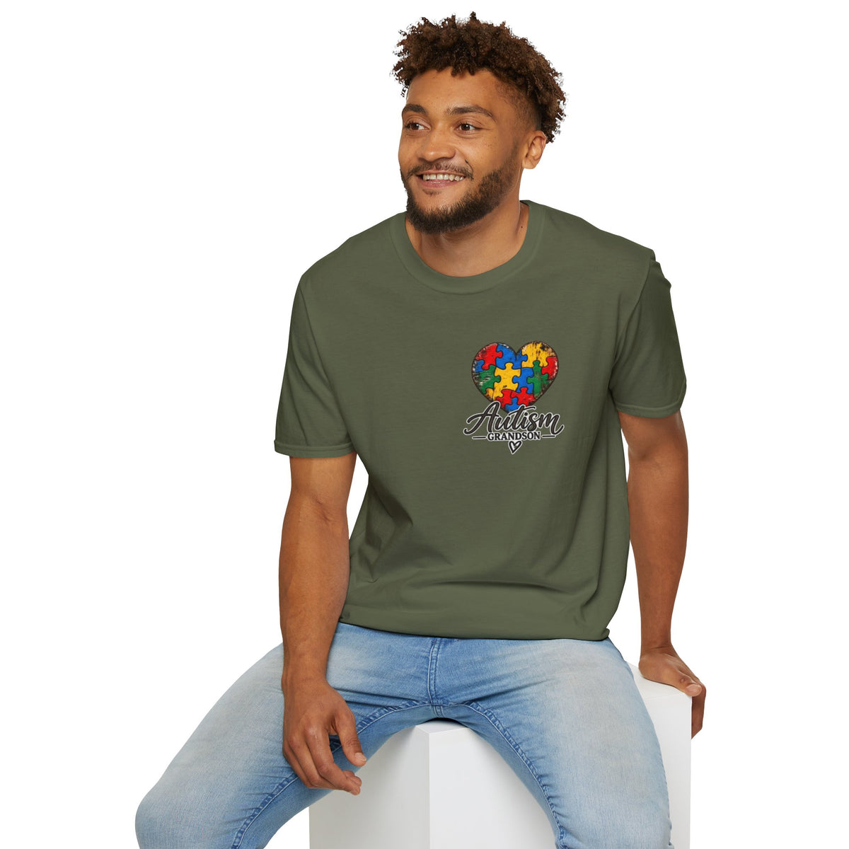 Autism Grandson Cross Tee