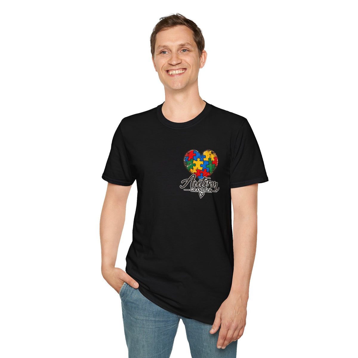 Autism Grandson Cross Tee