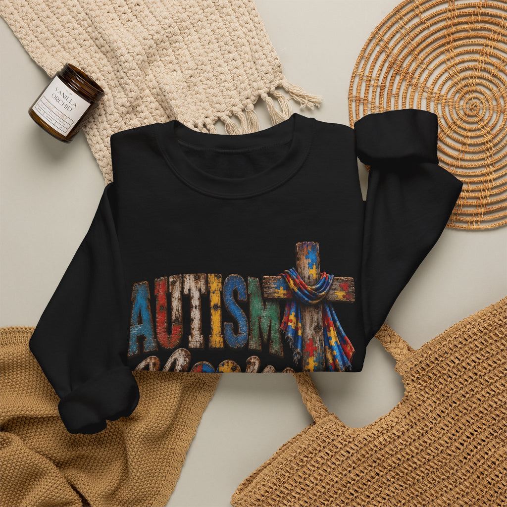 Autism Mom Cross Sweatshirt