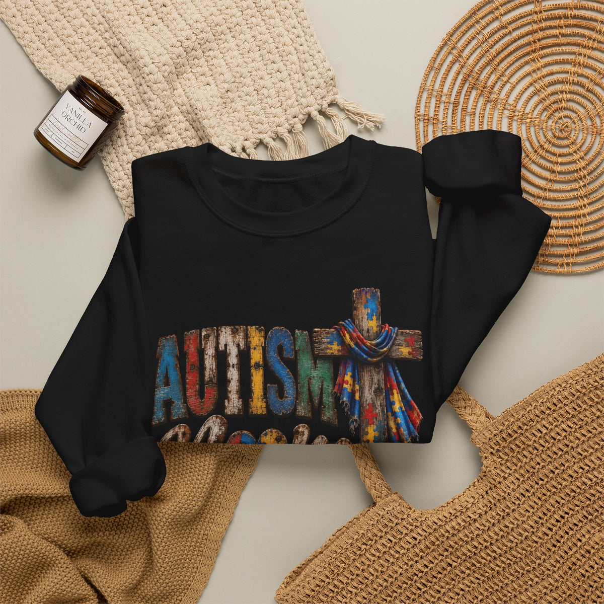 Autism Mom Cross Sweatshirt