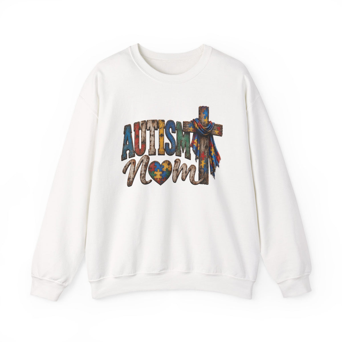 Autism Mom Cross Sweatshirt