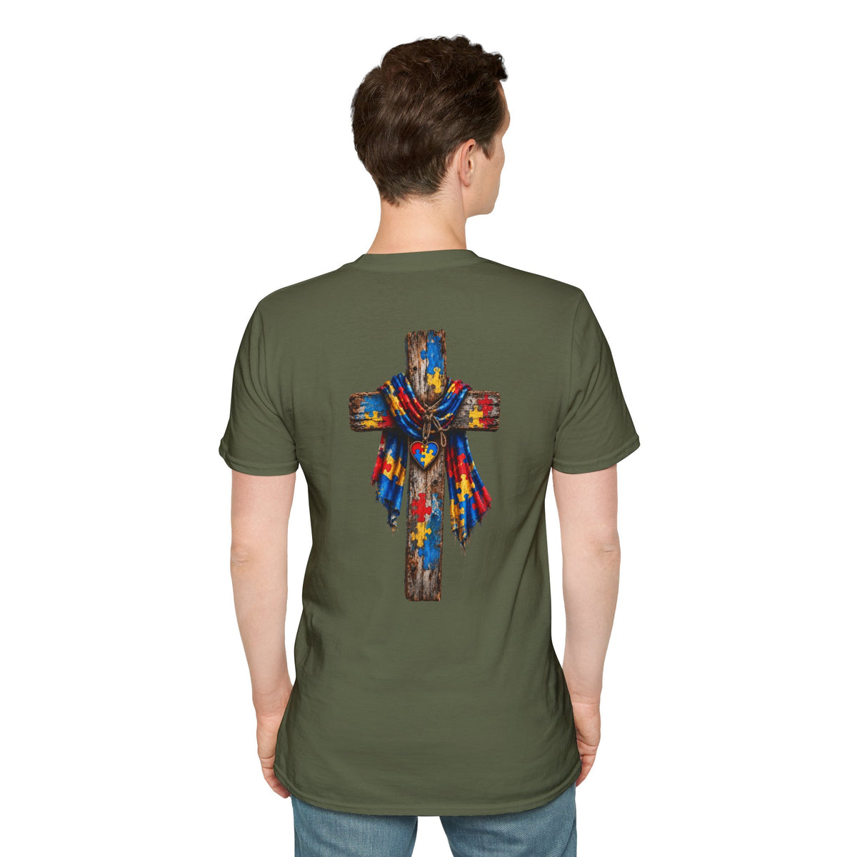 Autism Grandson Cross Tee