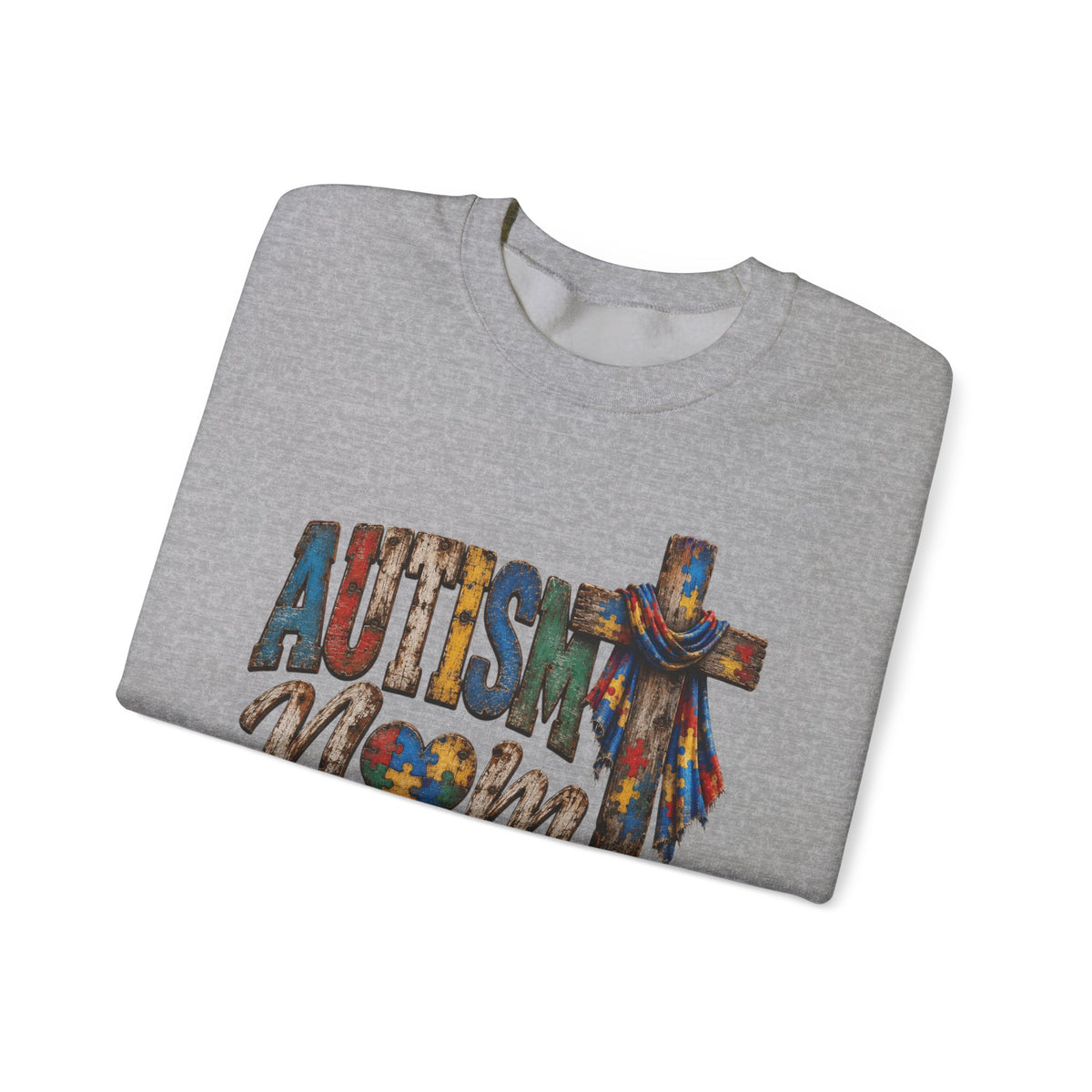 Autism Mom Cross Sweatshirt