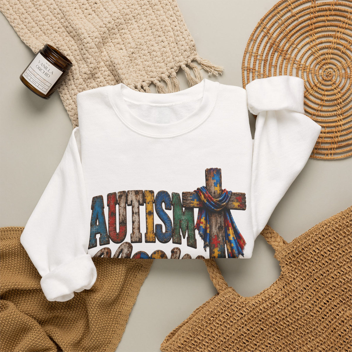 Autism Mom Cross Sweatshirt