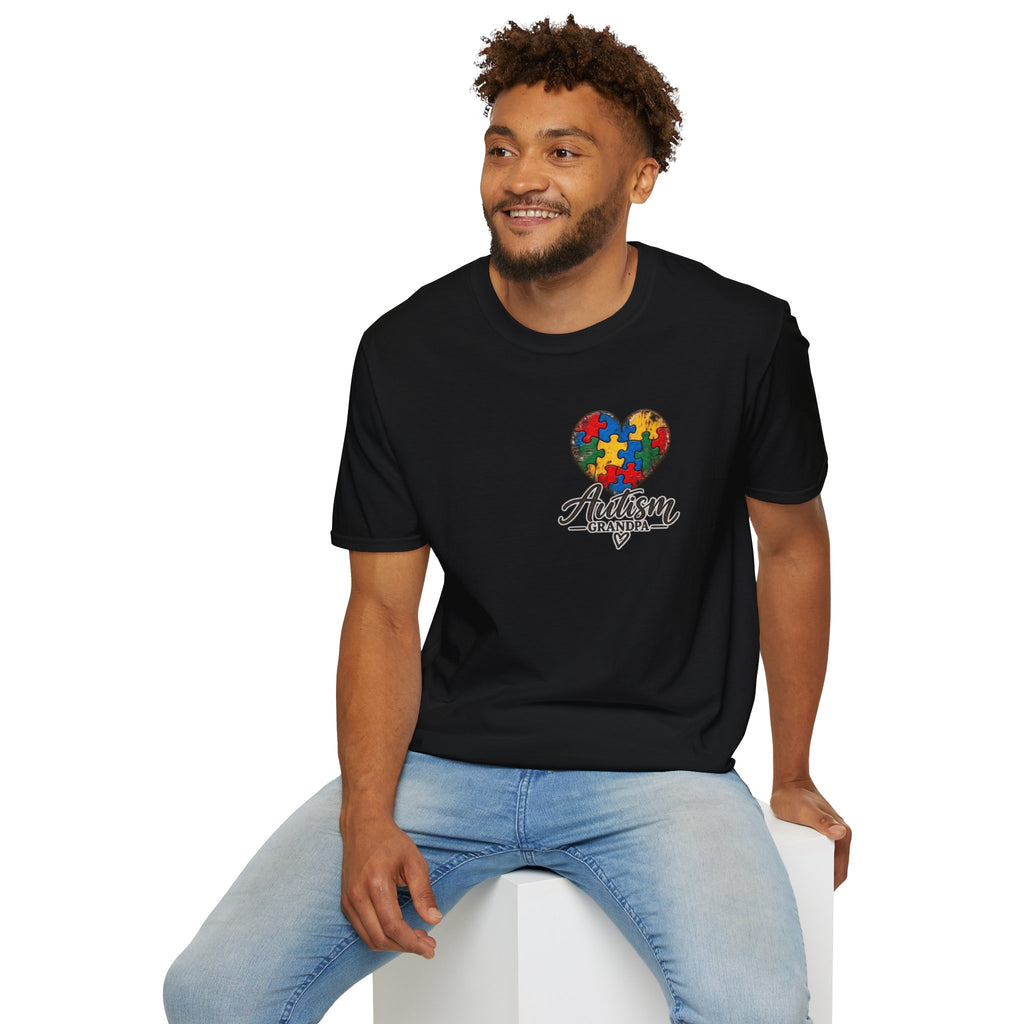 Autism Grandpa Cross Tee