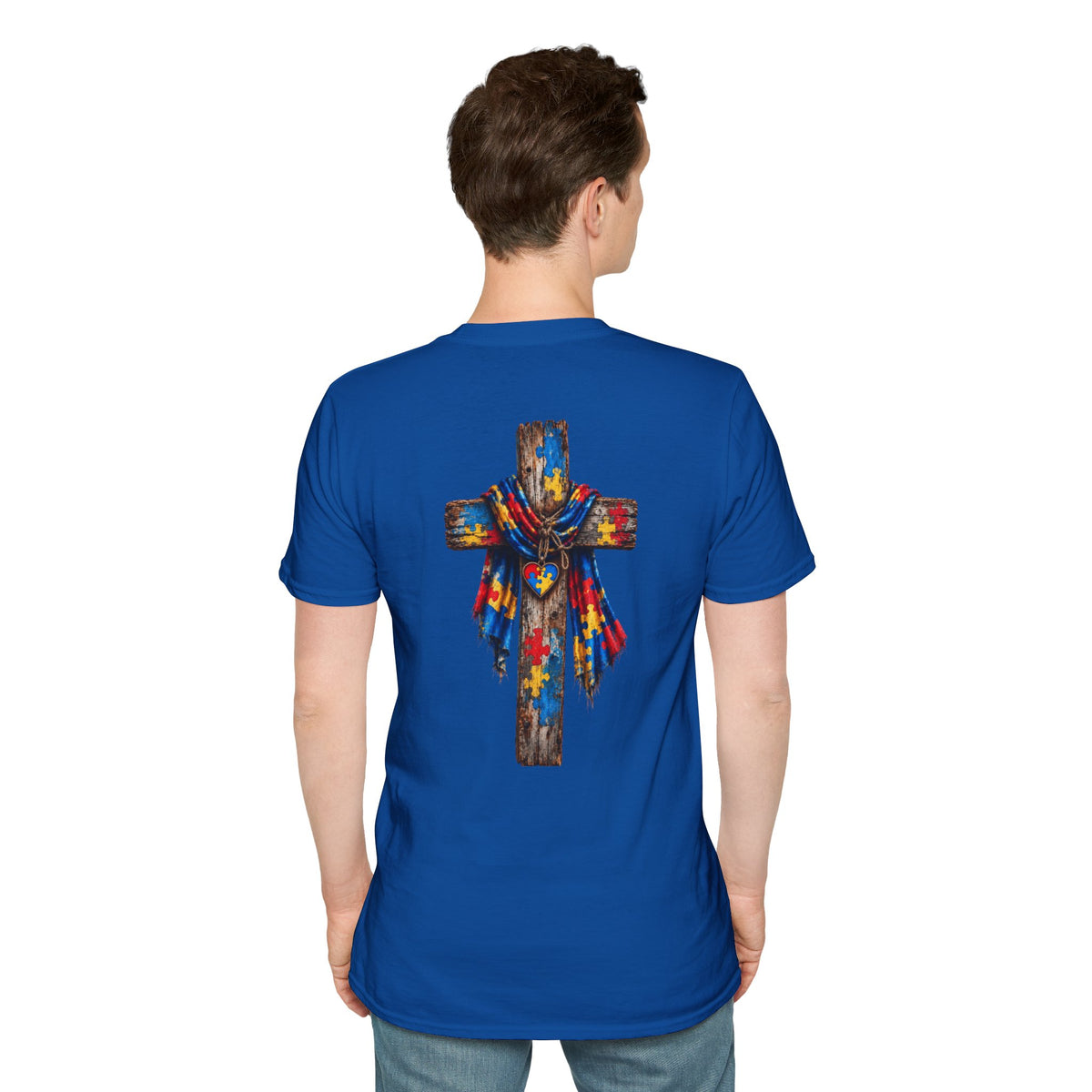 Autism Grandson Cross Tee