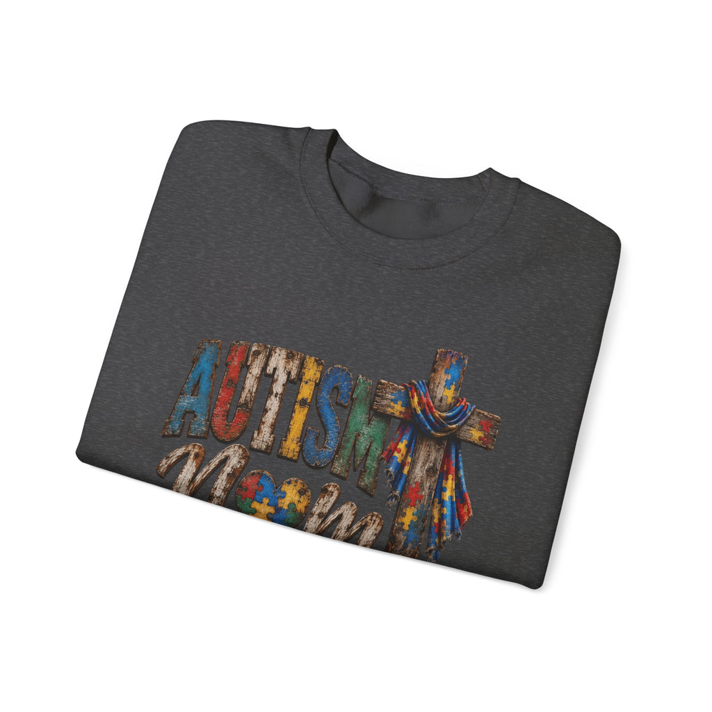 Autism Mom Cross Sweatshirt