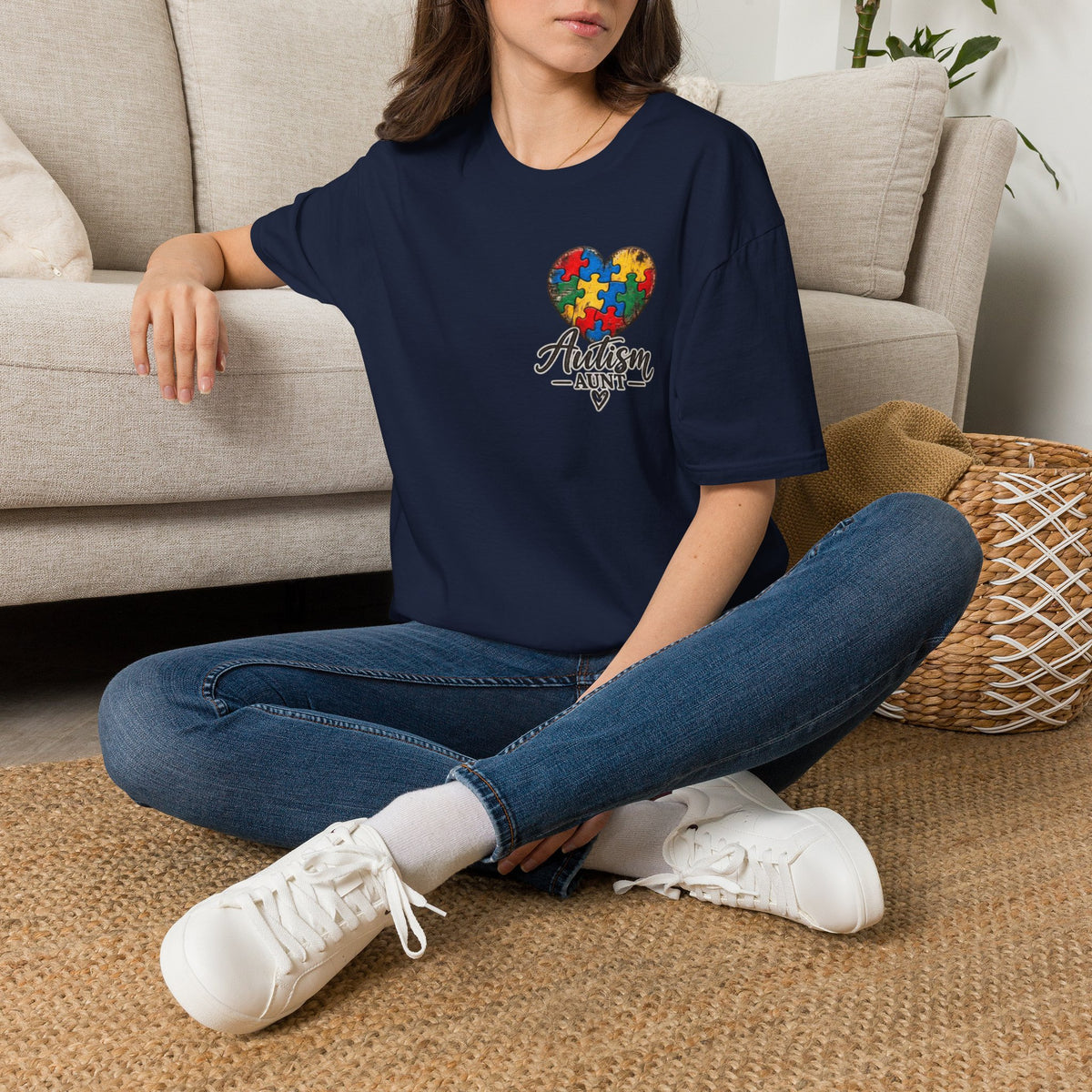 Autism Aunt Cross Tee