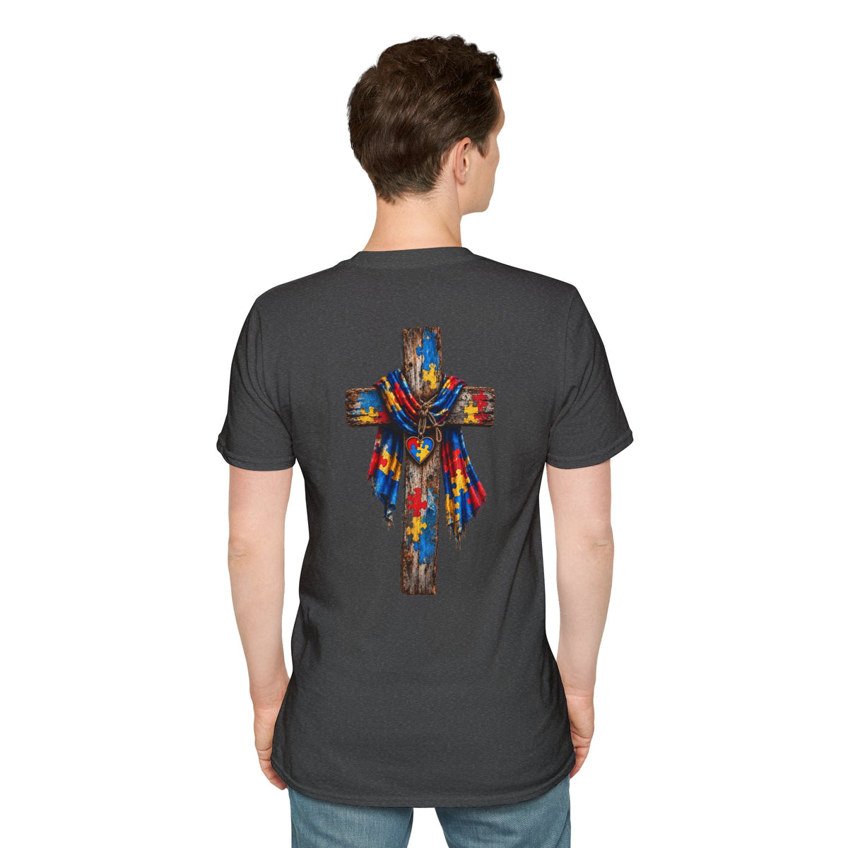 Autism Grandson Cross Tee