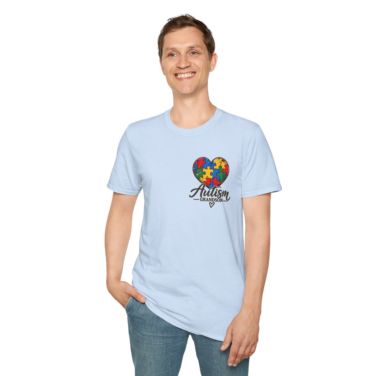 Autism Grandson Cross Tee