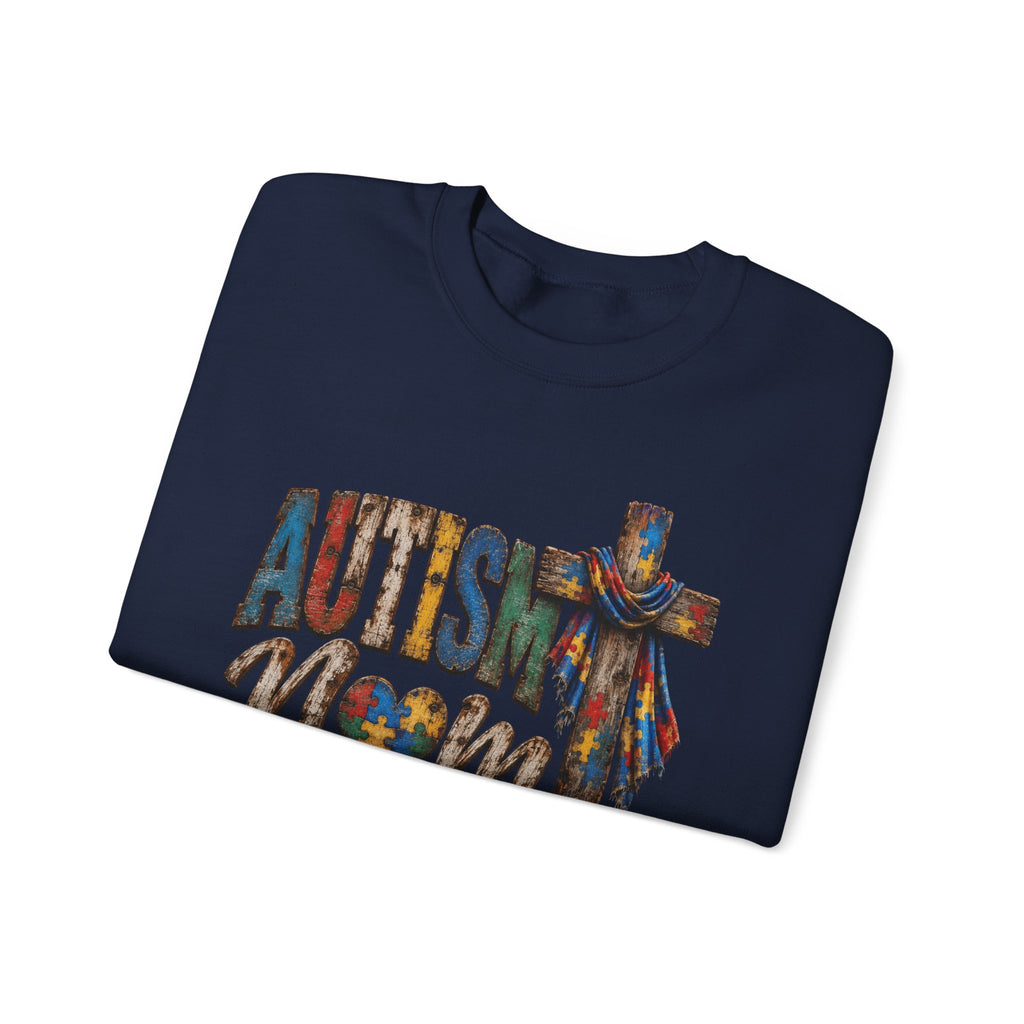 Autism Mom Cross Sweatshirt