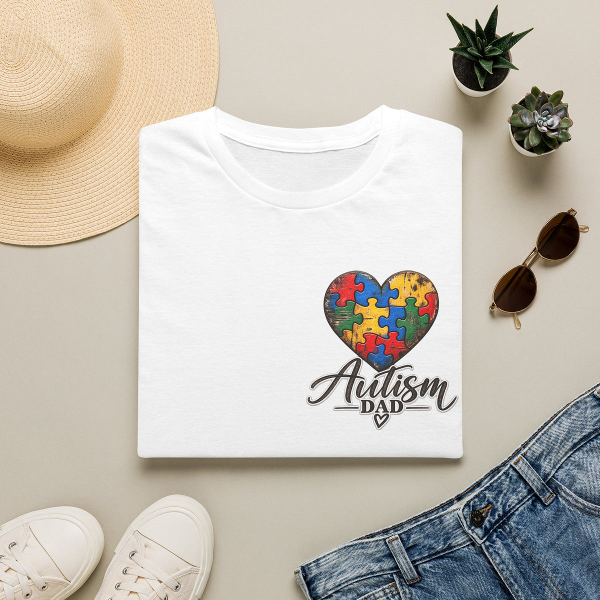 Autism Dad Cross Tee