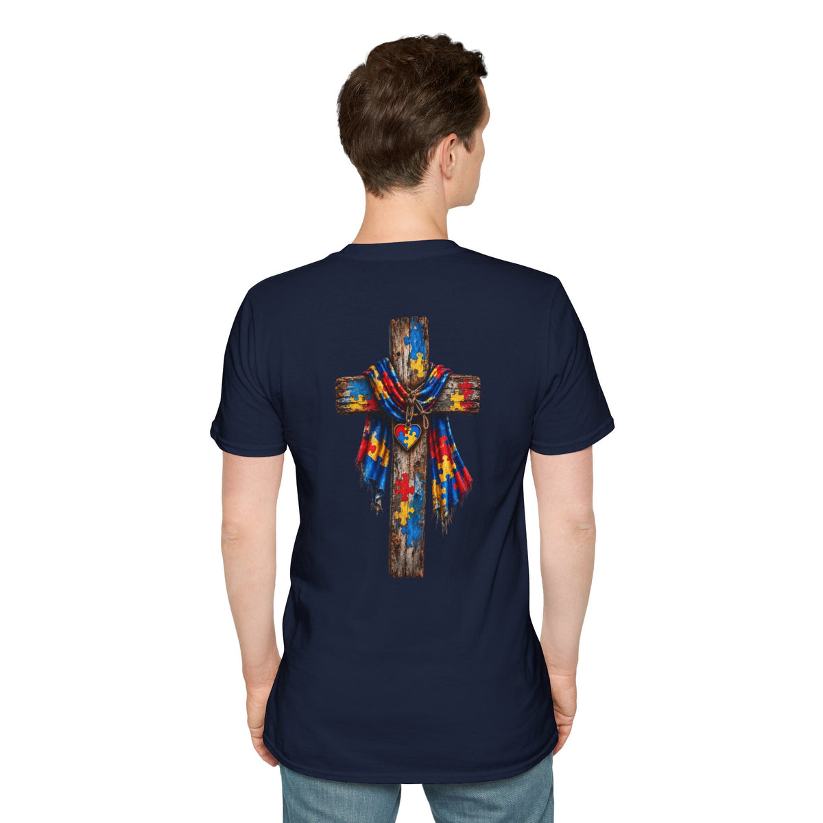 Autism Grandson Cross Tee
