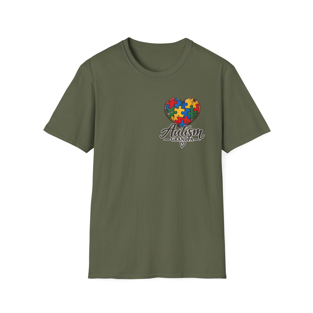 Autism Grandpa Cross Tee