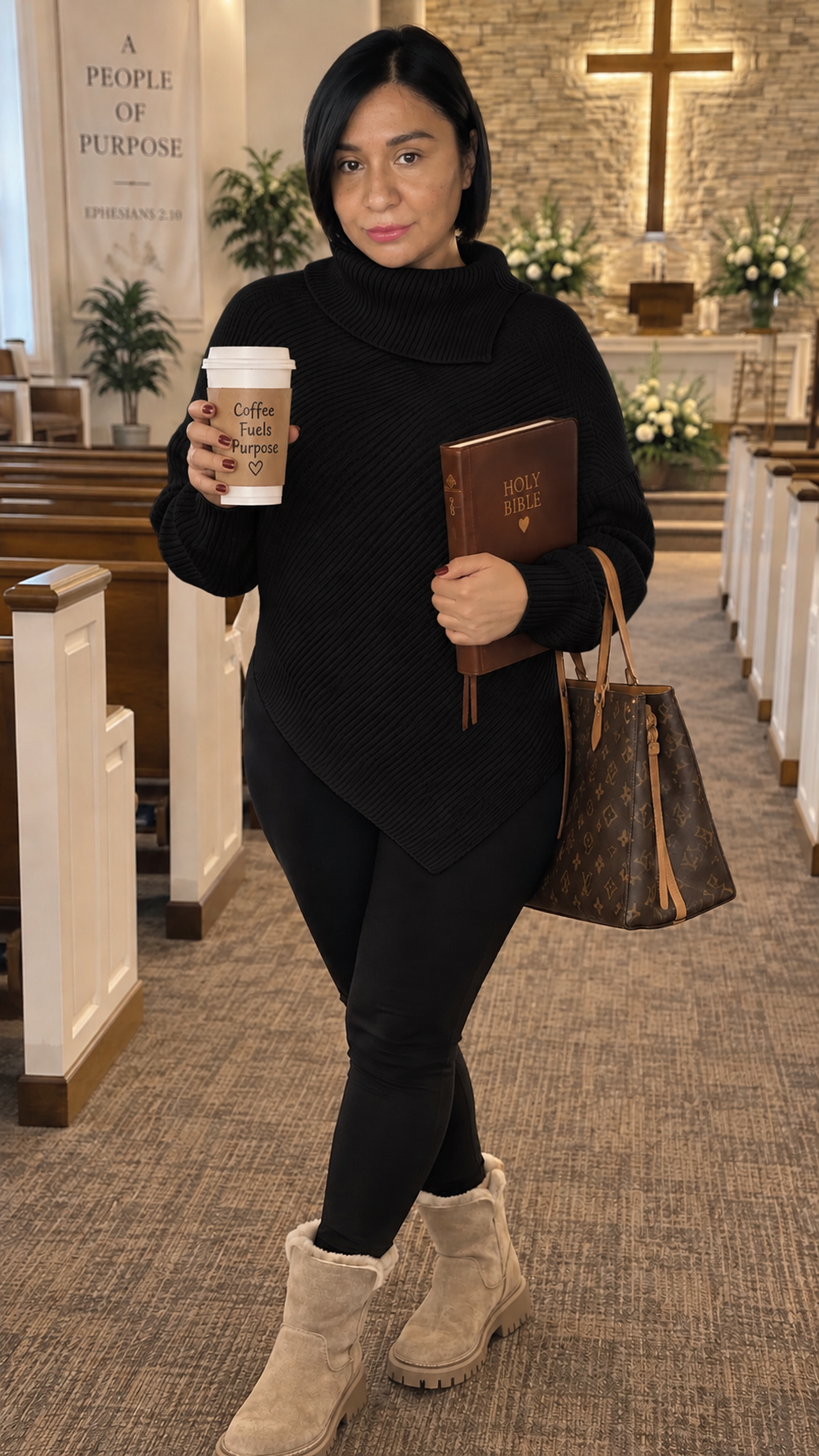 Chic Noir Turtleneck