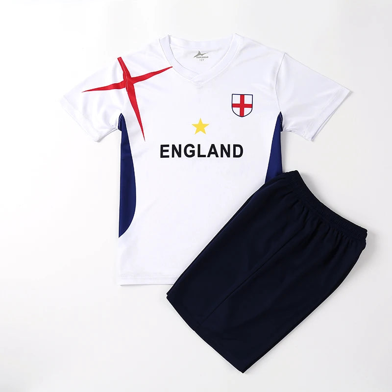 Suruida Kids' Soccer Jerseys Spain Romania Italy Mexico Children Soccer Uniforms Quick Dry Soccer Tracksuit for Boys & Girls