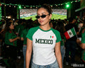 Mexico Tee for Women's Raglan Soccer Fan T-Shirt