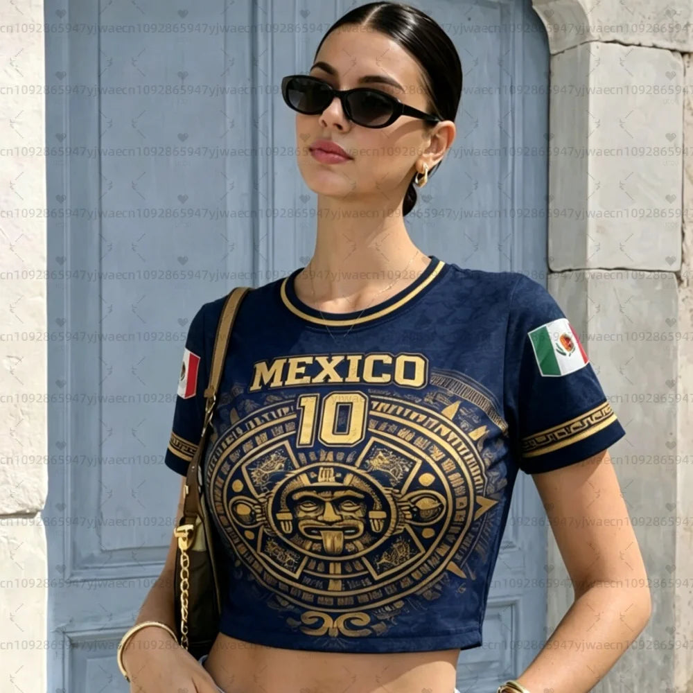 Women's Graphic Crop Top | Breathable Short Sleeve Tee