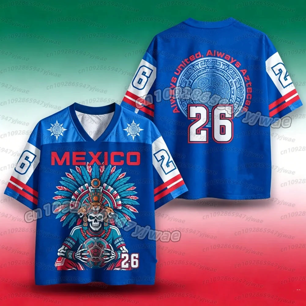 Graphic Soccer Jersey | Breathable Athletic V-Neck Tee