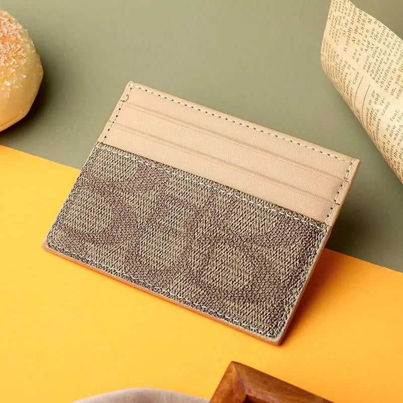 Women's Slim Card Holder Wallet | Compact PU Leather Wallet