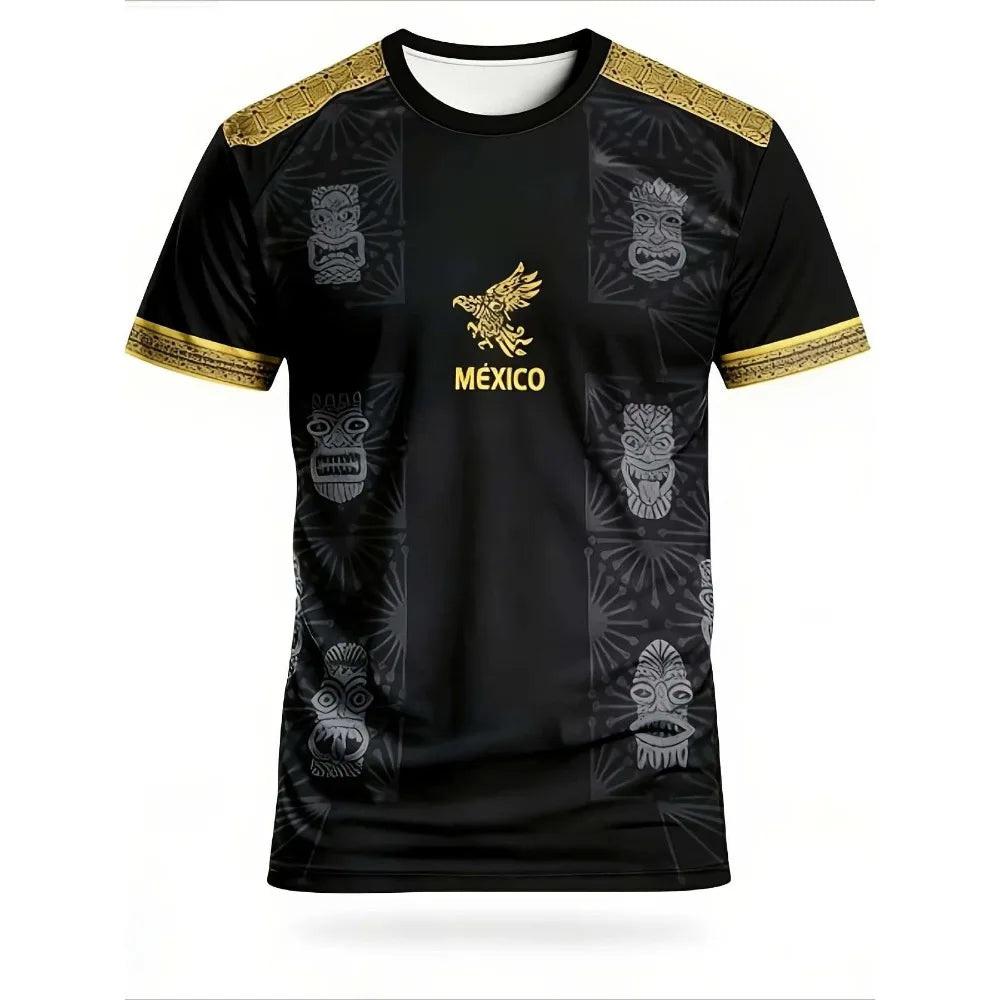Unisex Jersey Short Sleeve T-Shirts Totem Aztec Eagle