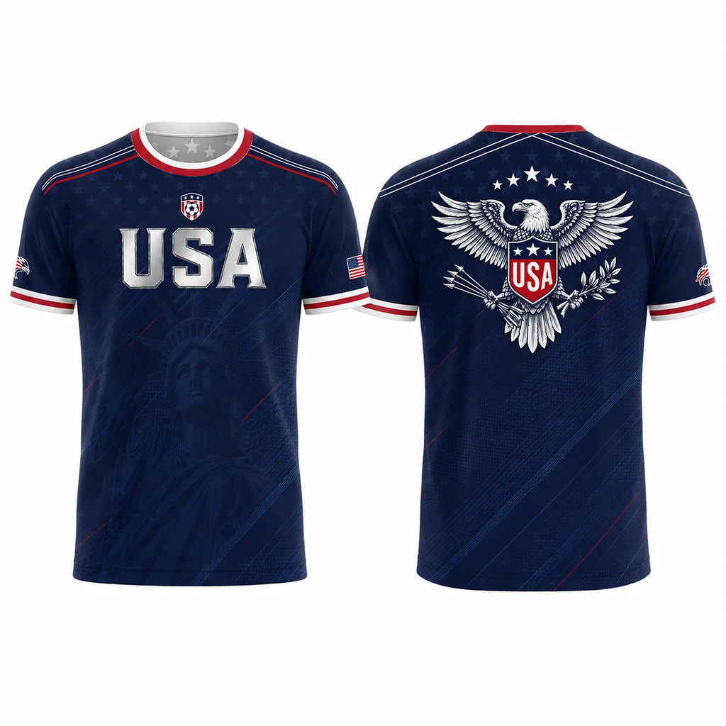 USA Soccer Jersey Adult | Team USA Stars & Stripes Football Fan Shirt