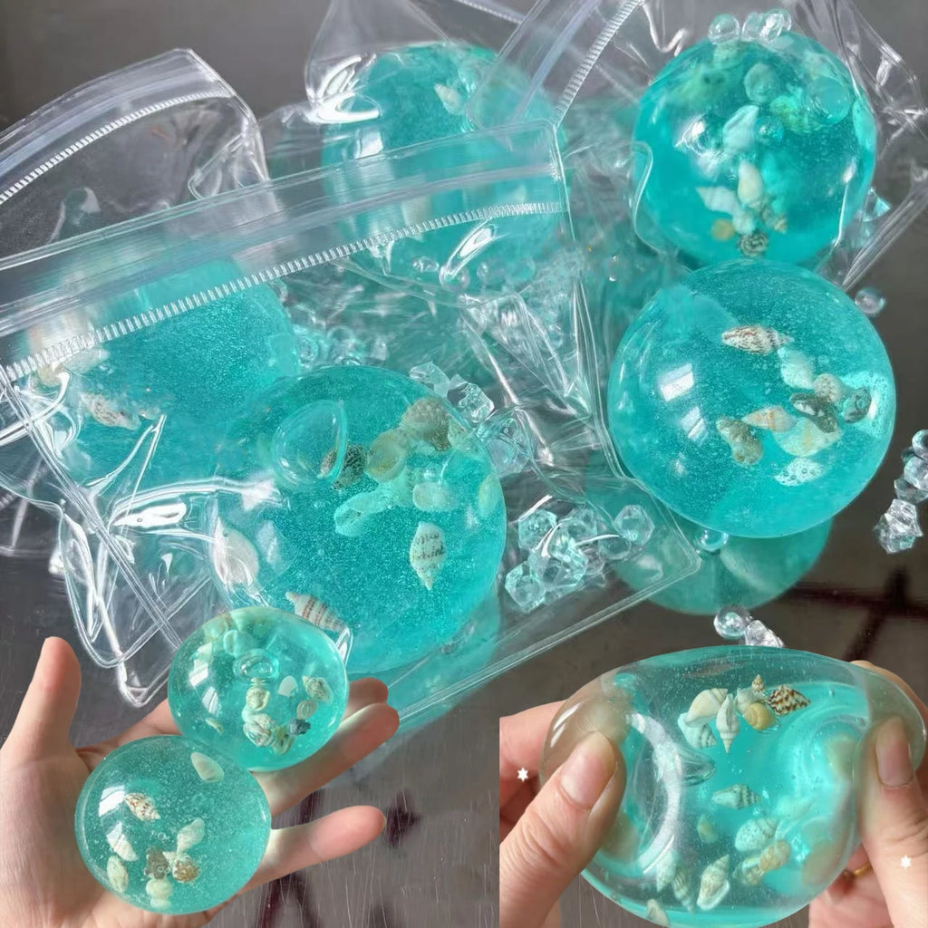 Crystal Ocean Squishy Cube