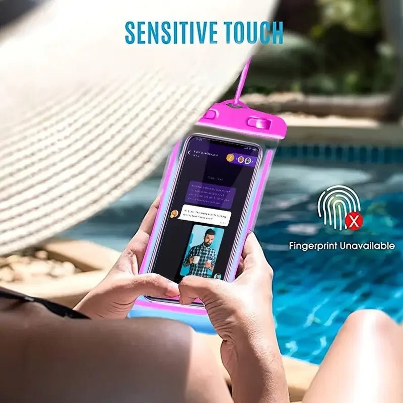 Glow-in-the-Dark Waterproof Phone Pouch