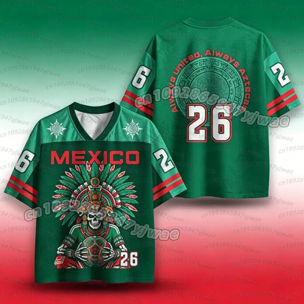 Graphic Soccer Jersey | Breathable Athletic V-Neck Tee