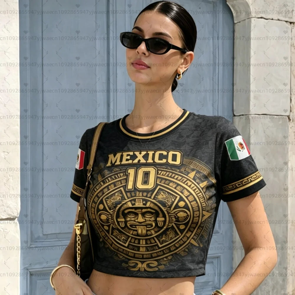 Women's Graphic Crop Top | Breathable Short Sleeve Tee