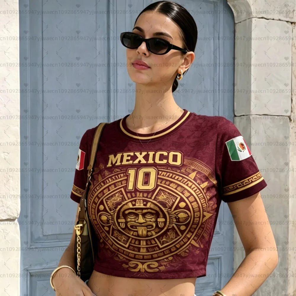 Women's Graphic Crop Top | Breathable Short Sleeve Tee