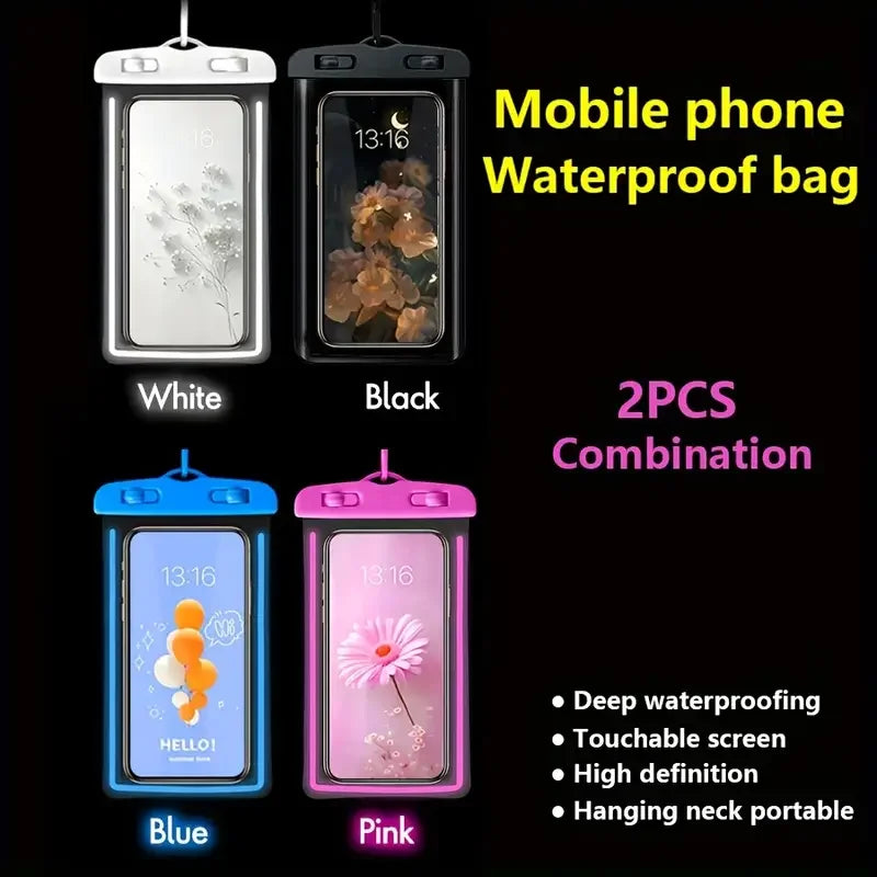 Glow-in-the-Dark Waterproof Phone Pouch