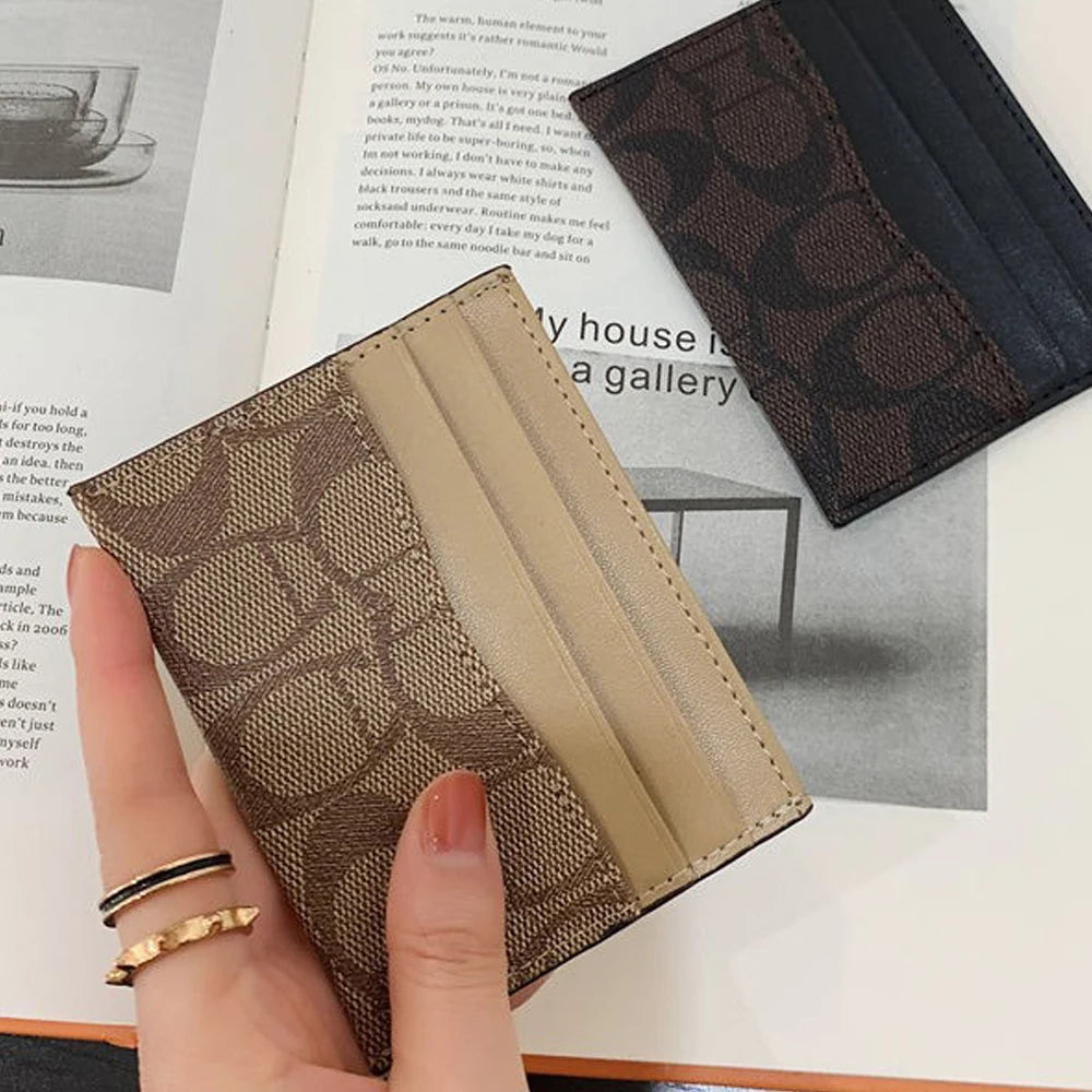Women's Slim Card Holder Wallet | Compact PU Leather Wallet