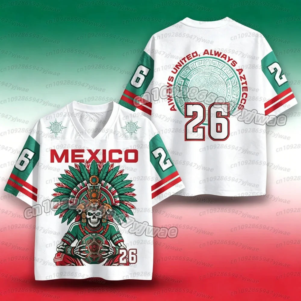 Graphic Soccer Jersey | Breathable Athletic V-Neck Tee