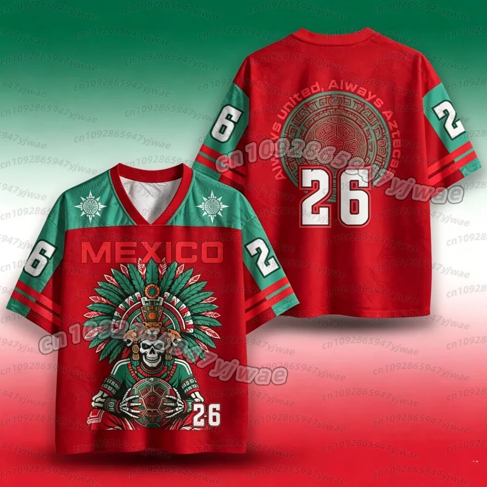Graphic Soccer Jersey | Breathable Athletic V-Neck Tee