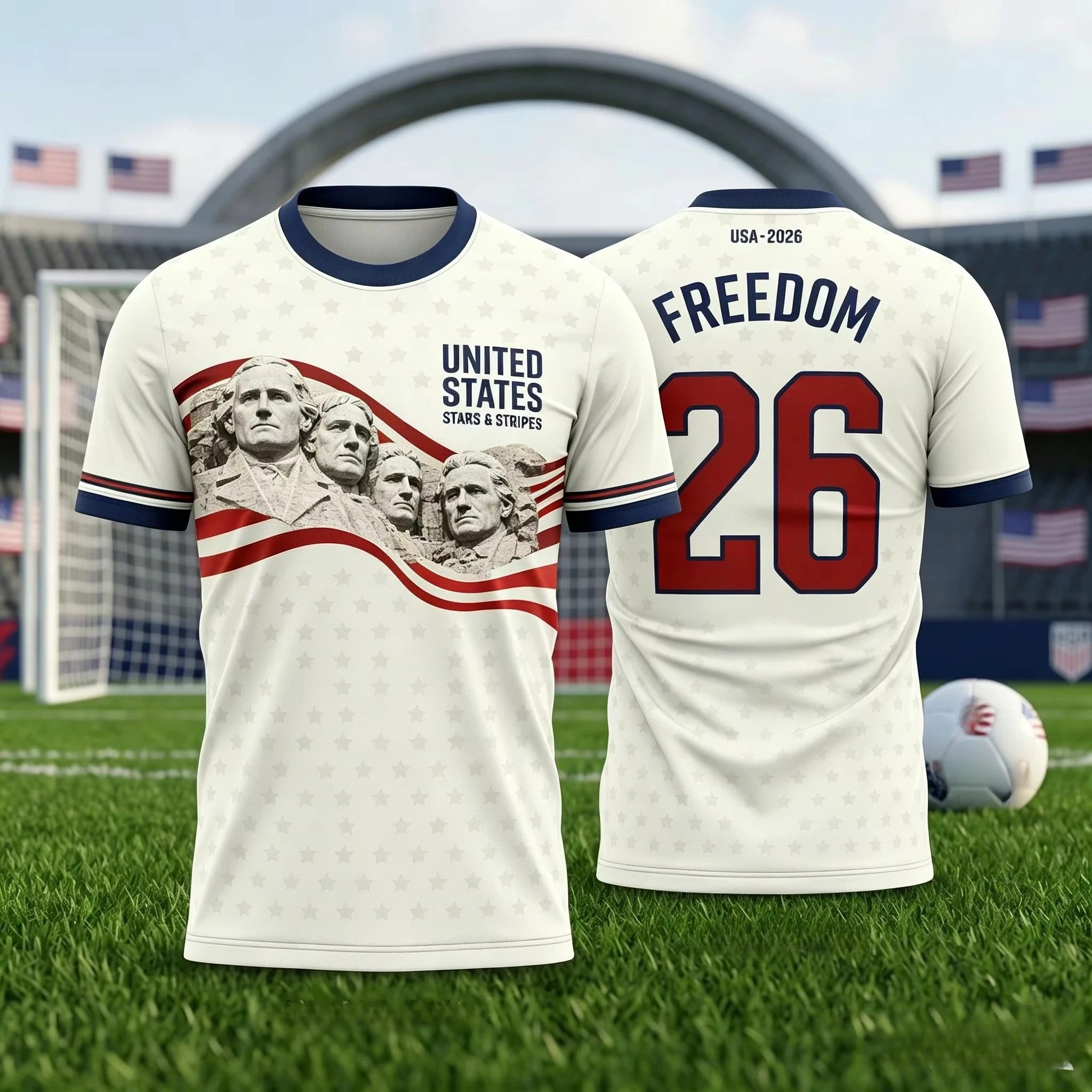 USA Freedom Soccer Jersey | Unisex Patriotic Fan Shirt | Adults & Kids