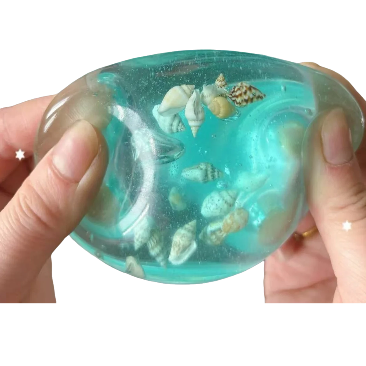 Crystal Ocean Squishy Cube